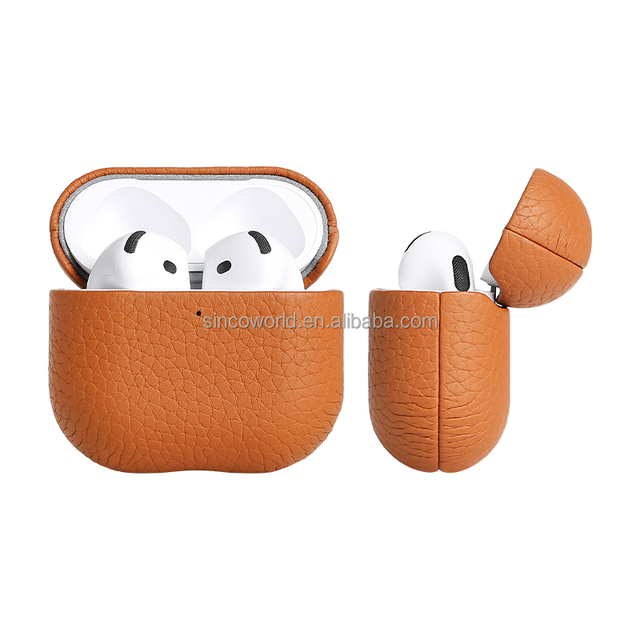 Customizable Colors and Materials Factory Production Headphone Cases for airpods Leather Earbud case airpod Max Pebbled Leather