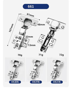 บานพับตู้แบบนุ่ม165 ° ไฮดรอลิกหน่วงสำหรับตู้ครัวประตู MDF 7380มาตรฐานพร้อมการทดสอบสเปรย์เกลือ48ชั่วโมง - Product Image 2