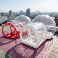 Dôme de tente à bulles unique en PVC transparent personnalisé, cadre en fibre de verre, quatre saisons, imperméable, protection UV automatique