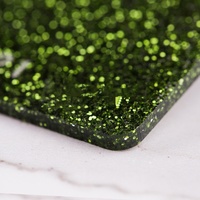 Feuille acrylique colorée pailletée de 3mm pour découpe laser Feuille de plastique Pmma