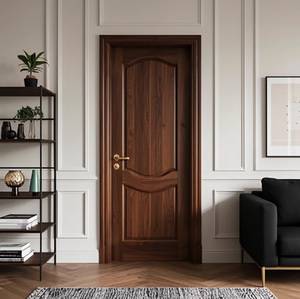 Puerta Interior de Madera Maciza con Estructura de Mortaja y Espiga, Pintura Ecológica Horneada, Puerta de Dormitorio Moderna y Sencilla, Puerta de Entrada Exterior - Product Image 4