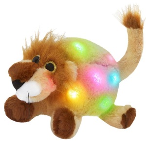 Ánh sáng lên đồ chơi nhỏ tùy chỉnh mô phỏng Đảng tư thế sư tử hát búp bê gửi quà tặng trẻ em Đồ chơi sang trọng bán buôn - Product Image 1