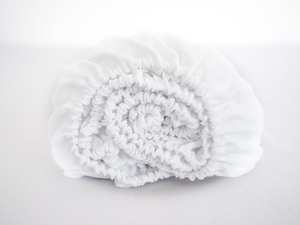 Drap-housse en lin lavé à la pierre de qualité hôtelière Orange moutarde 100% Draps doux en lin pour lits et hôpitaux Style uni - Product Image 3