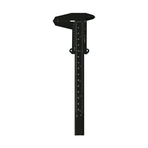Calibrador Vernier Digital de plástico negro con logotipo gratuito, regla de calibre deslizante de 150mm para Microblading Tattoo PMU Academy - Product Image 3