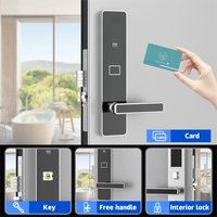Cerradura electrónica inteligente de entrada de hotel con tarjeta llave de puerta con sistema de software mejorado de seguridad clave para la gestión de puertas