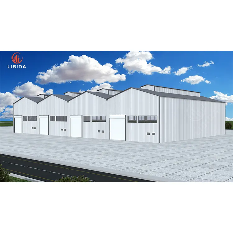 Steel Frame Homes Structure Building Construction Support Column Prefabricated Warehouse Buildings