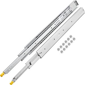 SNEIDA 76mm de ancho 20 de espesor Industrial telescópico rodamiento de bolas deslizador placa de acero laminado en frío 220KG expansión al aire libre RV caravana - Product Image 1