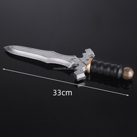Pisau Mainan Mini Halloween Shengda Master, Simulasi Senjata, Bahan Karet PU Lembut, Alat Peraga