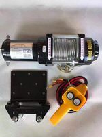 Treuil électrique sans fil 12V/24V de haute qualité avec câble en acier, 3000-4500 Lbs, kit télécommande pour grues de bateau, hameçons marins, remorquage automobile, 24m