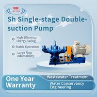 Pompe à double aspiration monophasée anti-colmatage et anti-cavitation pour projet de transfert d'eau inter-régional à entretien rapide