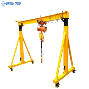 250kg 500kg 1 <span class=keywords><strong>Ton</strong></span> 2 <span class=keywords><strong>Ton</strong></span> 3 <span class=keywords><strong>Ton</strong></span> <span class=keywords><strong>5</strong></span> <span class=keywords><strong>Ton</strong></span> kecil ringan portabel Mobile Trackless bingkai Gantry Crane dengan <span class=keywords><strong>Hoist</strong></span> - Product Image 1