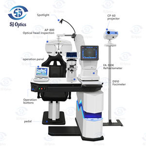 Optik masa ve sandalye LY-177 ile FA-100K oto refraktometre otomatik Phoropter AP-800 oto Lensmeter D-910 ve LCD Chan projektör - Product Image 4