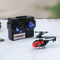 Mini hélicoptère électrique télécommandé en plastique pour enfants, jouet pour garçons débutants, prêt à voler en intérieur et en extérieur 3.5