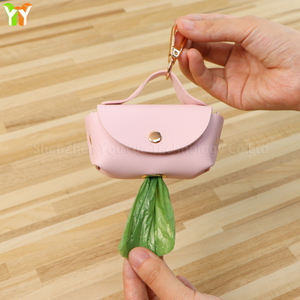 Dispensador de bolsas de caca para mascotas Dos de cuero PU, Mini bolsa para monedas para perros, bolsa para caca, BILLETERA, bolsas para basura - Product Image 6
