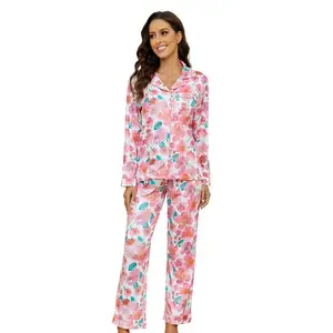 MQF kadın pijama üst ve pantolon iki parçalı set anneler ve kızları veya en iyi arkadaşlar için uygun