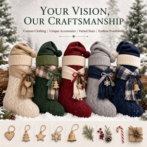 OEM ODM Personnalisé Ensemble de chaussettes de Noël douillettes, Mascotte en peluche, Animal en peluche, Jouet promotionnel CPC, Cadeau de Noël saisonnier - Product Image 5