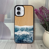 Étui de téléphone en bois naturel de luxe pour iPhone, anti-chute, en bambou, promotionnel, cadeau