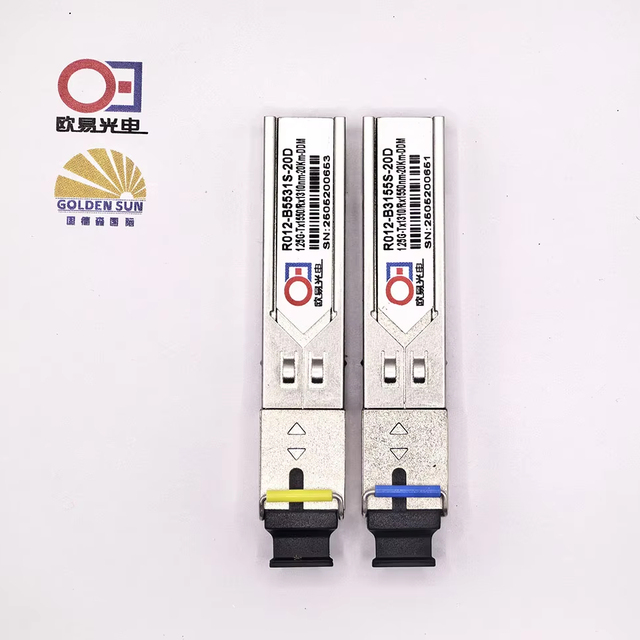 1.25G BIDI SFP 20km Module Optical Transceivers with SC Connector 1550nm/1310nm WDM Ethernet & Communication Modules