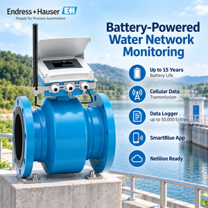 มิเตอร์น้ำ Endress+Hauser Promag W 800 5W8C สแตนเลสสตีล ใช้พลังงานแบตเตอรี่ IP68 เชื่อมต่อเซลลูลาร์ อายุการใช้งาน 15 ปี - Product Image 2