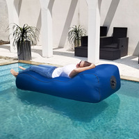 Haute qualité Air canapé Lay sac inclinable canapé gonflable chaise longue Camping matelas pneumatique canapé plage dormir paresseux sac