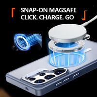 Étui de téléphone magnétique pour Samsung Galaxy S25 FE / S26 Plus / Ultra avec protection anti-chute et béquille intégrée