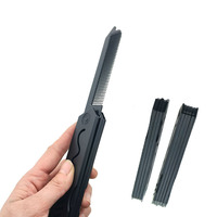 Neuer Kompakter Vier-in-Eins Styling-Haarkamm Tragbarer Faltbarer Taschenkamm Entwirrender Massagekamm Unisex Haarpflegekamm für Reise, Zuhause und Hotel