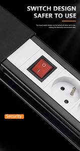 Câble Fournitures Électriques Prise D'extension CE OEM ABS Tomada 7 Pinos 3 Mois Suzhou <span class=keywords><strong>Noir</strong></span> 16A Enchufe Italiano 3 Pines 250V - Product Image 5