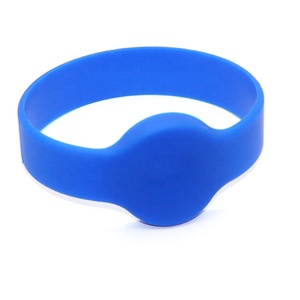 Tùy chỉnh in logo không thấm nước trường tham dự hệ thống RFID Silicone Vòng đeo tay bền <span class=keywords><strong>NFC</strong></span> dây đeo cổ tay - Product Image 1