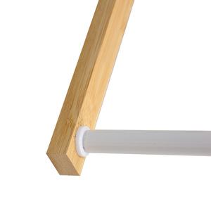Janko <strong>UK</strong> Market Wood &amp; Metal Installation-Free Compact Clothes Dryer Multifunctional Wall-Mounted <strong>Towel</strong> &amp; Coat Rack - Product Image 2
