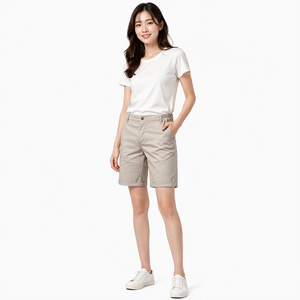 <span class=keywords><strong>Pantaloncini</strong></span> da Lavoro da Uomo in Cotone Traspirante, Vestibilità <span class=keywords><strong>Slim</strong></span>, Vita Media, Taglie Forti, Tinta Unita, con Chiusura a Cerniera e Tasche - Product Image 3