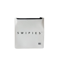Bijoux en PVC sac à fermeture éclair en plastique noir givré sac à fermeture éclair en plastique emballage sacs à fermeture éclair givrés pochette à bijoux logo