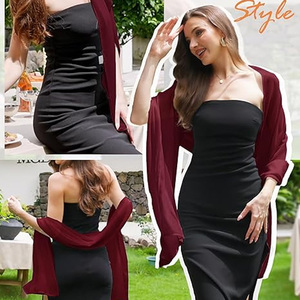 Sciarpa estiva in Chiffon di <span class=keywords><strong>Tulle</strong></span> plissettato Premium da donna all'ingrosso con rughe di seta e Comfort scialle di seta - Product Image 3