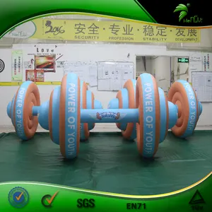 Haltère <span class=keywords><strong>gonflable</strong></span> géant pour publicité, modèle, équipement de <span class=keywords><strong>Fitness</strong></span>, de poids - Product Image 1