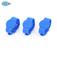 Bracelet de contrôle d'accès réutilisable en silicone réglable avec puce active RFID UHF