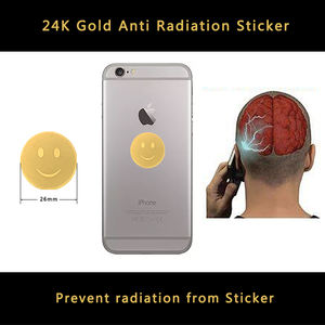 Autocollants <span class=keywords><strong>anti</strong></span>-radiation quantiques en or 24 carats pour téléphones et ordinateurs portables, protection contre les ondes <span class=keywords><strong>électromagnétique</strong></span>s 5G EMF - Product Image 4