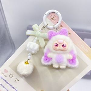 Mini Llavero de PVC con Forma de Conejita Adorable, Colgante de Resina con Acabado Flocado para Teléfono Móvil, Bolso, Accesorios DIY - Product Image 6