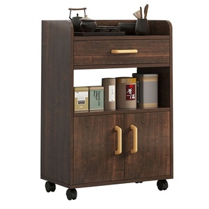 Tea Cabinet Cupboard Kitchen Living Room <strong>Office</strong> Storage <strong>Sideboard</strong> with Wheels Minimalist Modern Design Home Furniture - Product Image 5