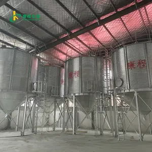 Grain Plate Silo 350 Tons Of Small Storage Soybean And Wheat Storage Silo