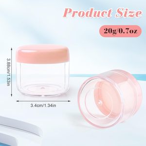 Pot vide en PET transparent de qualité alimentaire pour cosmétiques, gommages corporels et soins du visage, 100 ml et 50 ml, avec couvercle mat coloré, pour salades et bonbons, logo personnalisé - Product Image 2