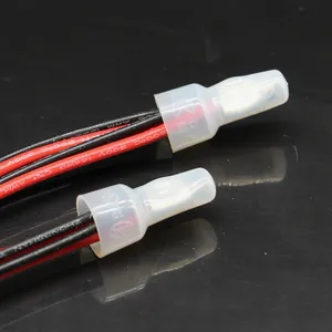 small electric insulated quick connect wire to wire aluminum tube male female electrical wire harness connector