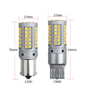 Lámpara de circulación diurna LED, lámpara de giro de doble color, lámpara de circulación diurna 69SMD con decodificación de modo dual - Product Image 4