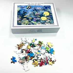 도매 사용자 정의 직소 퍼즐 1000 조각 어린이 사용자 정의 직소 퍼즐 1000 성인