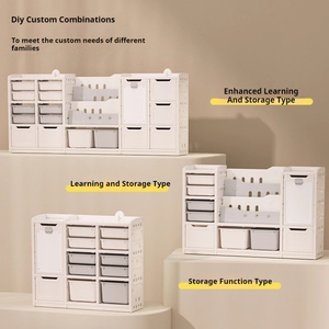 Chất Lượng Hàng Đầu Trẻ Em Của Nhựa Xe Tải Xe Buýt Quần Áo Đồ Chơi Tổ Chức Và Lưu Trữ Tổ Chức Kệ Ngăn Kéo Tủ Quần Áo Tủ Quần Áo Bé Tủ - Product Image 3