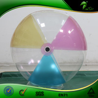 Ballon de plage transparent gonflable avec logo personnalisé, 70 cm, couleur transparente, ballon rond, globe gonflable