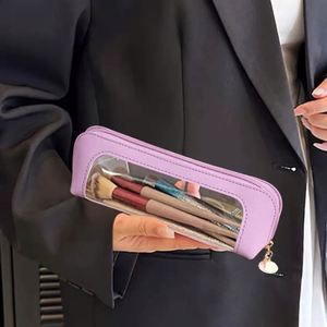 Cosmetic Bag <b>Makeup</b> <b>Storage</b> Travel Wash Toiletries Organizer PU Zipper Casual Portable <b>for</b> Pouch - Product Image 3