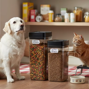 Conteneur à Boissons Étanche Vacare, Écologique, Sans BPA, en Plastique, Récipient sous Vide, Bol pour Animaux de Compagnie, Croquettes, Collations, Décoratif, Américain - Product Image 4