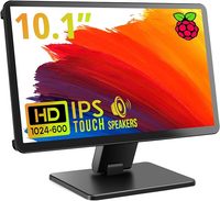 Monitor Táctil de 10.1 Pulgadas, Pantalla IPS 1024x600 para Raspberry Pi, HDMI, Altavoces Dobles Integrados y Funda Protectora Todo en Uno