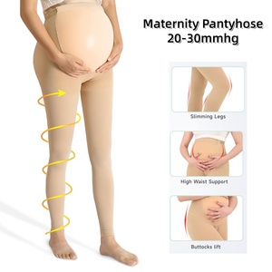 Leggings de Maternidad para Mujeres Embarazadas, <span class=keywords><strong>Medias</strong></span> de <span class=keywords><strong>Compresión</strong></span> Suaves y Transpirables de 20-30 mmHg, Pantimedias de Soporte que Reducen el Edema - Product Image 2