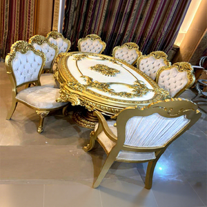 Juego de Comedor Moderno de 8 Plazas con Tallado Elaborado, Madera de Teca de Alta Calidad, Duradero, Tamaño Personalizado, Juego de Mesa y Sillas de Comedor de Alta Gama - Product Image 1