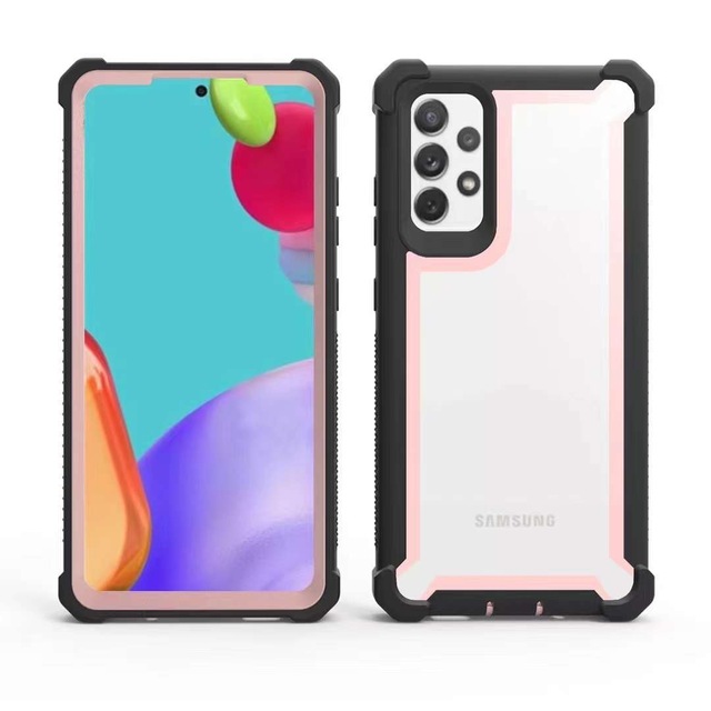 Transparent Full-Body Rugged Bumper Phone Case A35 A25 A15 A05s A05 Heavy Duty Hybrid Shockproof Defender Space Phone Case